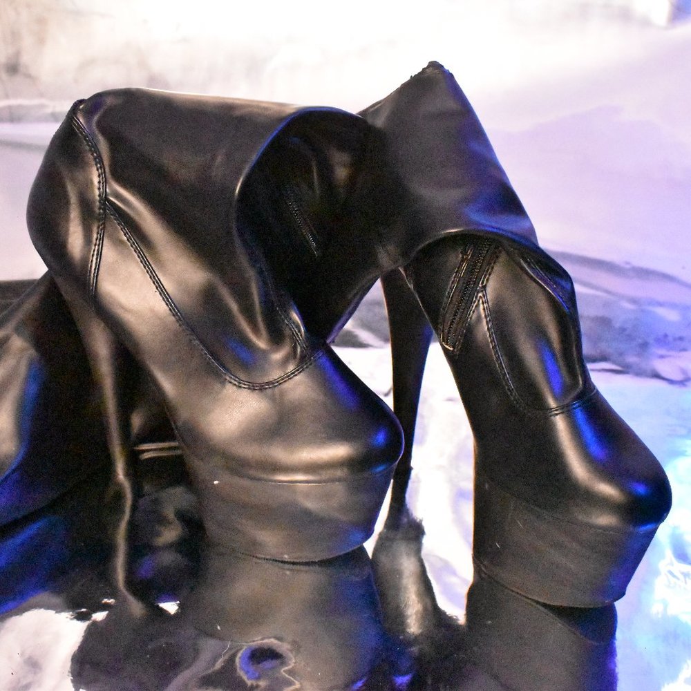 Platform High Heel Dancer Thigh High Boots